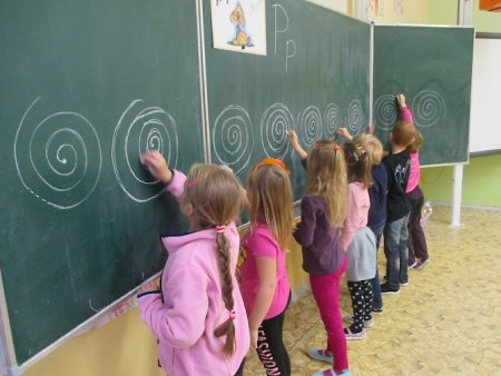 Žáci u tabule Žáci u tabule