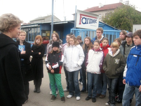 Exkurze osmých tříd do&nbsp;Farmetu