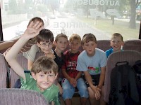 Výlet 2. B za odměnu do Obřího akvária Hradec Králové