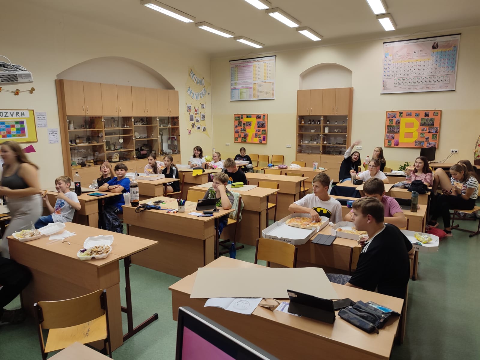 Stmelovací pobyt 7.B ve škole