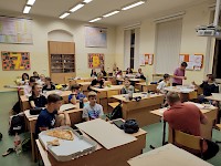 Stmelovací pobyt 7.B ve škole