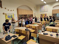 Stmelovací pobyt 7.B ve škole