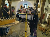 Přípravný sbor Ostrováček na Adventním jarmarku v Bastionu IV.