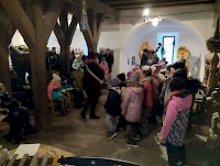 Přípravný sbor Ostrováček na Adventním jarmarku v Bastionu IV.