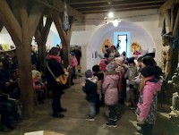 Přípravný sbor Ostrováček na Adventním jarmarku v Bastionu IV.