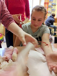 Ošetřujeme tepenné krvácení!