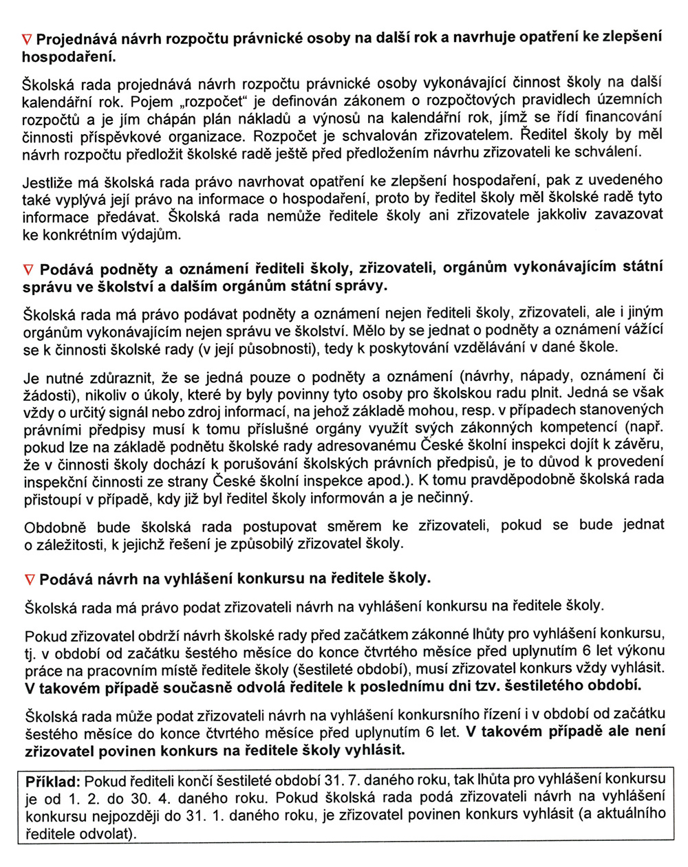 Průvodce člena ŠR