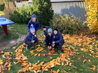 Podzimní mandaly z listí