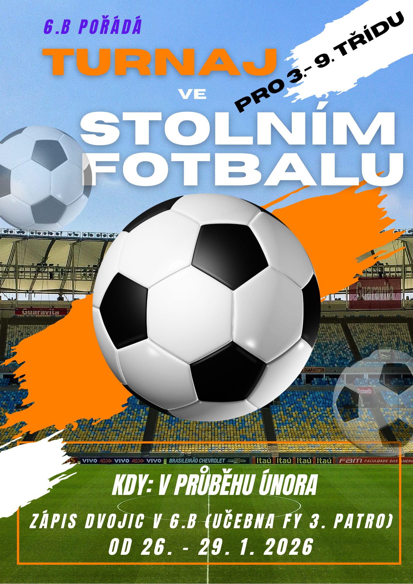Turnaj ve stolním fotbálku! ⚽