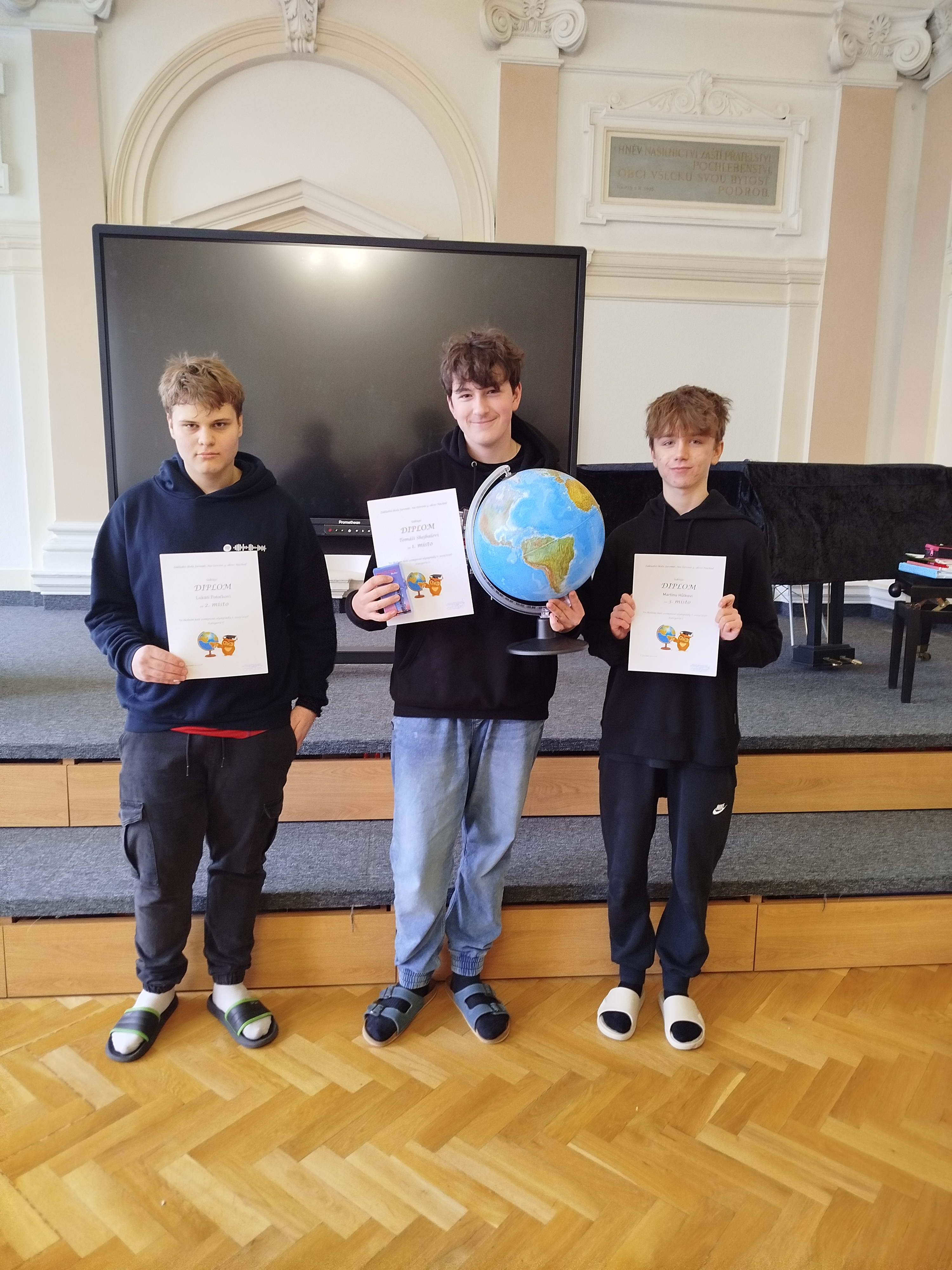 Zeměpisná olympiáda - školní kolo