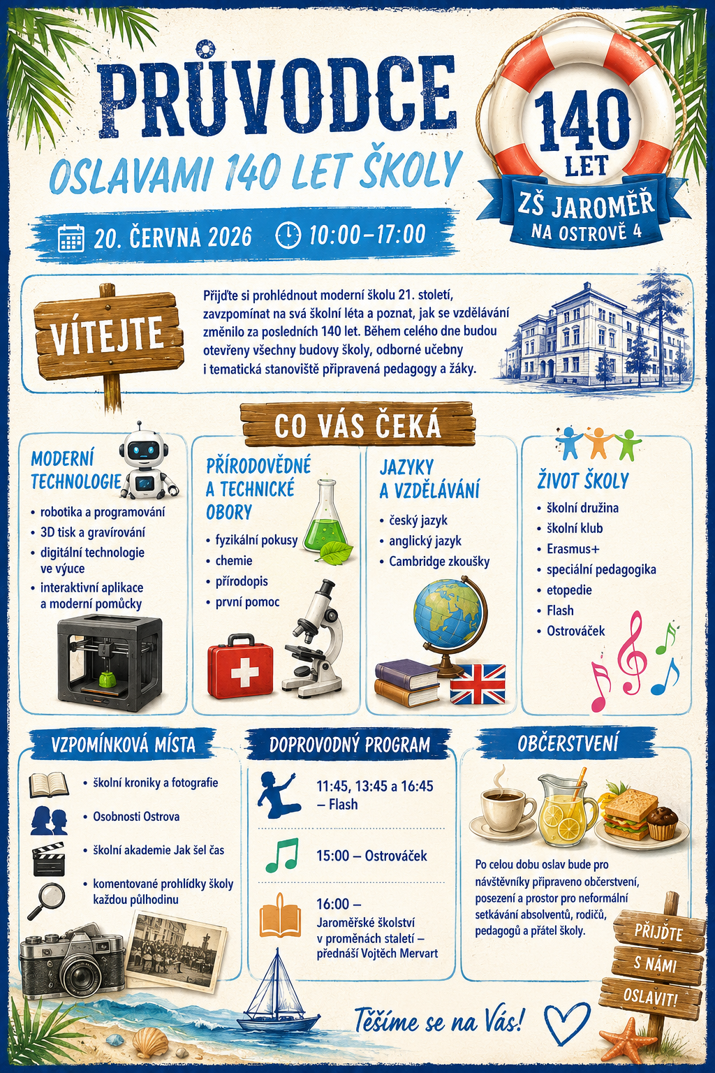Průvodce oslavami 140 let školy